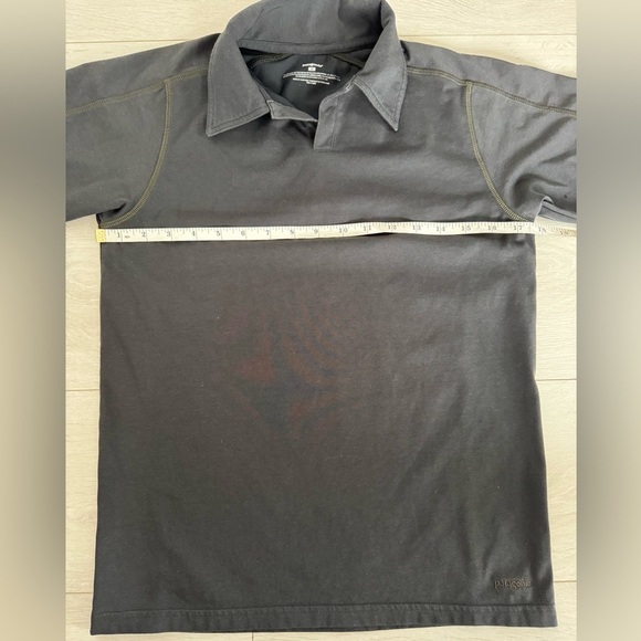 Patagonia Grey Polo Golf Shirt Short Sleeve Men's Fitted Stretch Contrast 53401 - Picture 4 of 8